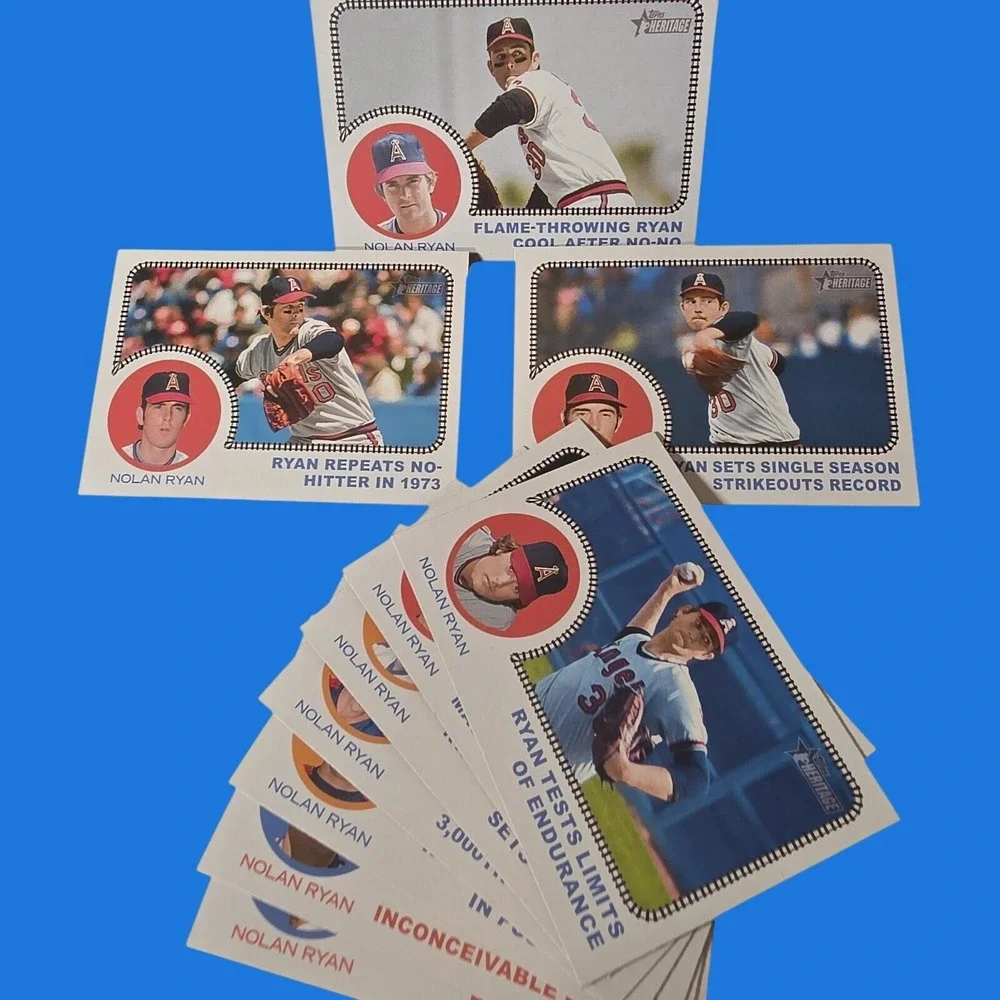 2022 Topps Heritage High Complete *** NOLAN RYAN ALL ABOARD SET of (10)